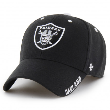 '47 OAKLAND RAIDERS BLACK DEFROST MVP CAP