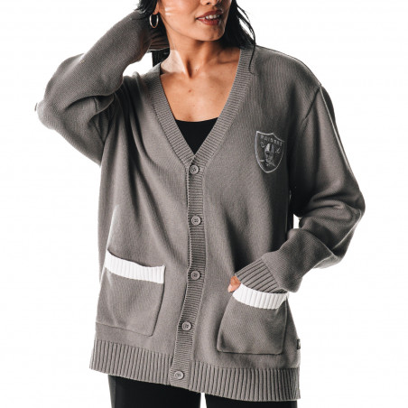 UNISEX RAIDERS GRAY JACQUARD SWEATER