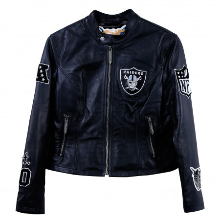 JEFF HAMILTON WOMENS BLACK MOTO JACKET