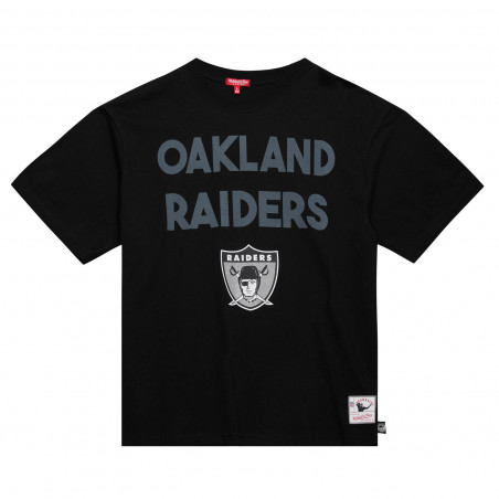 MITCHELL & NESS OAKLAND RAIDERS WOMENS LOGO 2.0 BOYFRIEND TEE