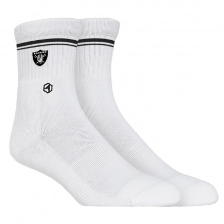 RAIDERS 极速官方赛车一分钟168记录 DOUBLE STRIPE KNIT QUARTER ANKLE SOCKS